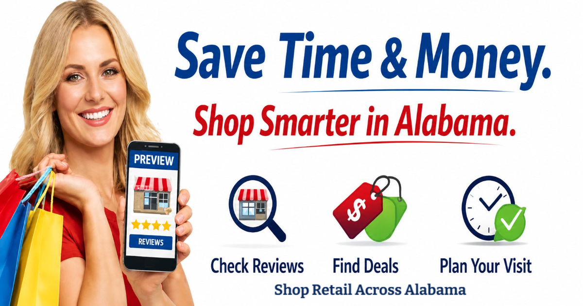Shop Alabama Retail Stores: Explore Retail Across Alabama Listings Today